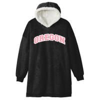 Oregon Sports Classic Varsity College Style Hooded Wearable Blanket