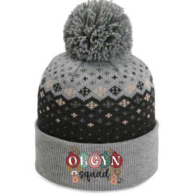 Obgyn Squad Christmas Delivery Ob Nurse Medical Assistant Gift The Baniff Cuffed Pom Beanie