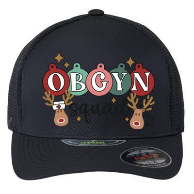 Obgyn Squad Christmas Delivery Ob Nurse Medical Assistant Gift Flexfit Unipanel Trucker Cap