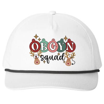 Obgyn Squad Christmas Delivery Ob Nurse Medical Assistant Gift Snapback Five-Panel Rope Hat