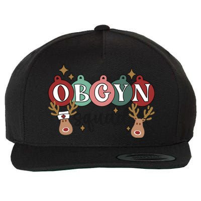 Obgyn Squad Christmas Delivery Ob Nurse Medical Assistant Gift Wool Snapback Cap