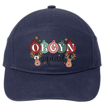 Obgyn Squad Christmas Delivery Ob Nurse Medical Assistant Gift 7-Panel Snapback Hat