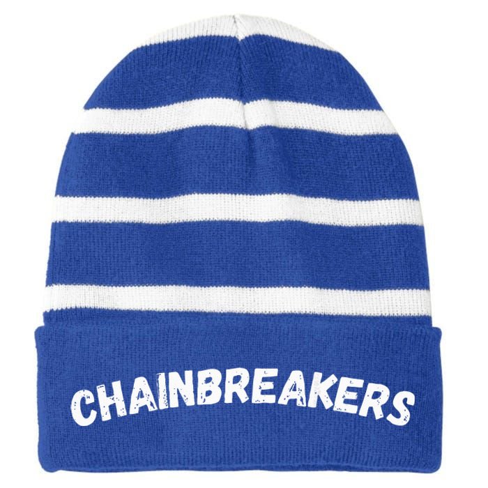 Oh Shift Chainbreakers Striped Beanie with Solid Band