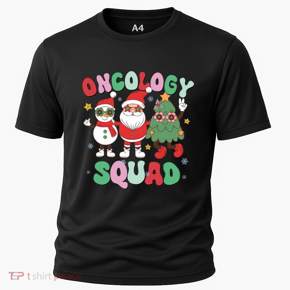 Oncology Squad Christmas Retro Professional Cancer Sleigher Gift Performance Shirt