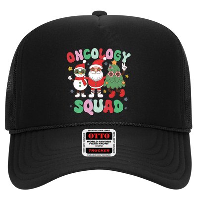 Oncology Squad Christmas Retro Professional Cancer Sleigher Gift Trucker Hat