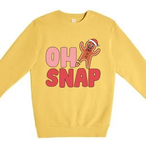 Oh Snap Christmas Funny Premium Crewneck Sweatshirt