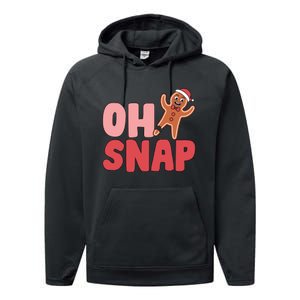 Oh Snap Christmas Funny Performance Fleece Hoodie