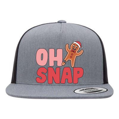 Oh Snap Christmas Funny Flat Bill Trucker Hat