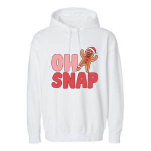 Oh Snap Christmas Funny Garment-Dyed Fleece Hoodie