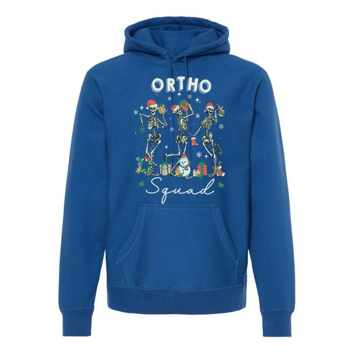 Ortho Squad Christmas Skeleton Orthopedics Nurse Rn Crew Cute Gift Premium Hoodie