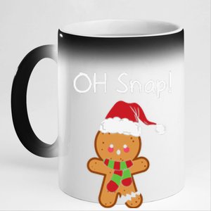 Oh Snap Christmas 11oz Black Color Changing Mug