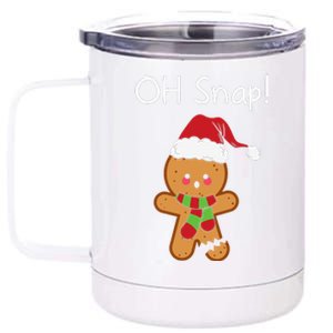 Oh Snap Christmas 12 oz Stainless Steel Tumbler Cup