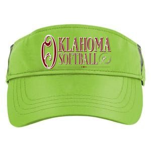 Oklahoma Softball College School Local State Teams Adult Drive Performance Visor