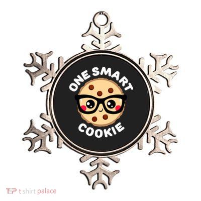 One Smart Cookie Cute Kawaii Style Pun Chocolate Chip Metallic Star Ornament
