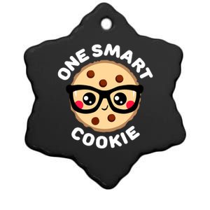 One Smart Cookie Cute Kawaii Style Pun Chocolate Chip Ceramic Star Ornament