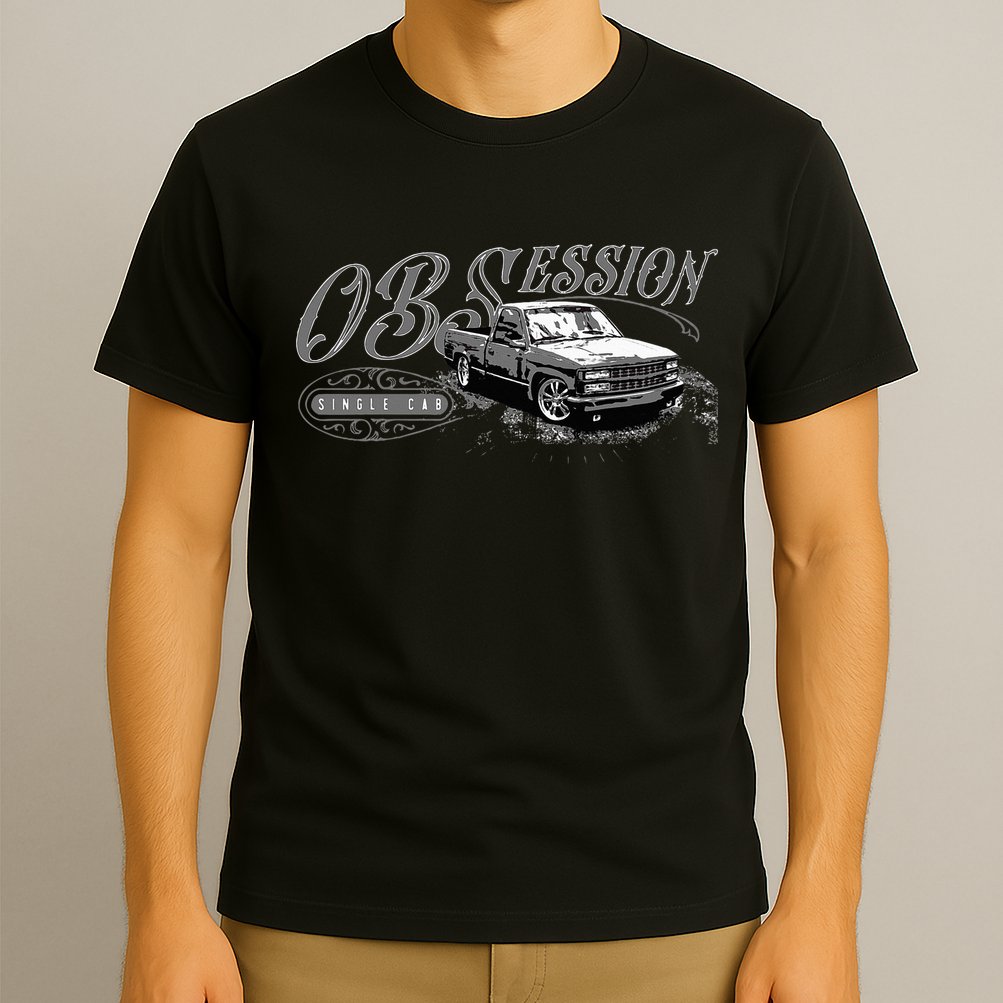 Obs Single Cab Truck Old Body Style Retro Vintage Ck Truck T-Shirt