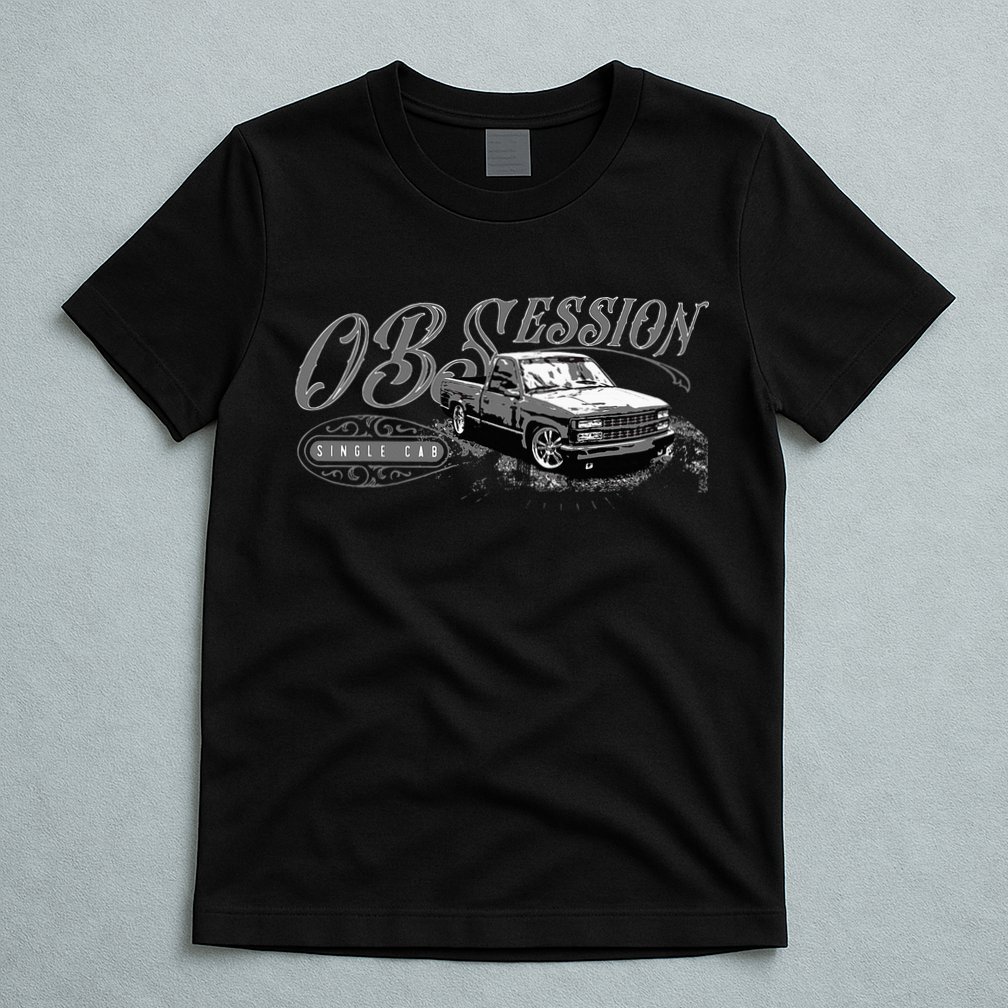 Obs Single Cab Truck Old Body Style Retro Vintage Ck Truck T-Shirt