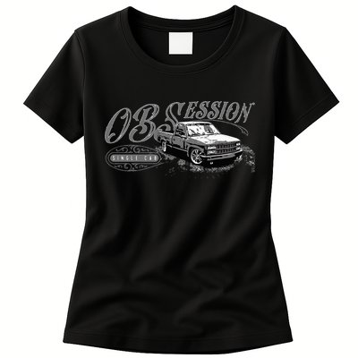 Obs Single Cab Truck Old Body Style Retro Vintage Ck Truck Womens T-Shirt