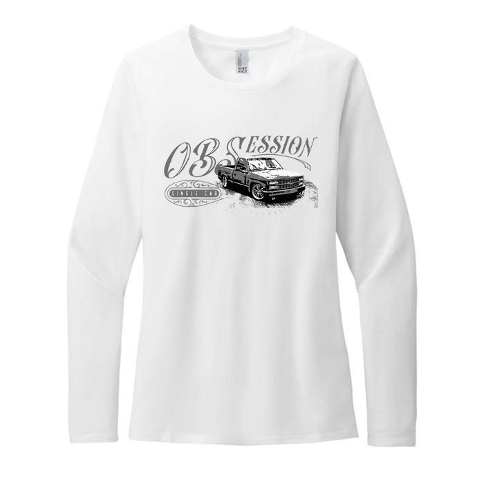 Obs Single Cab Truck Old Body Style Retro Vintage Ck Truck Womens CVC Long Sleeve Shirt