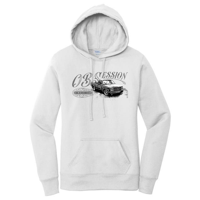 Obs Single Cab Truck Old Body Style Retro Vintage Ck Truck Women's Pullover Hoodie