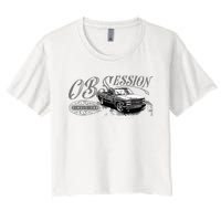 Obs Single Cab Truck Old Body Style Retro Vintage Ck Truck Women's Crop Top Tee