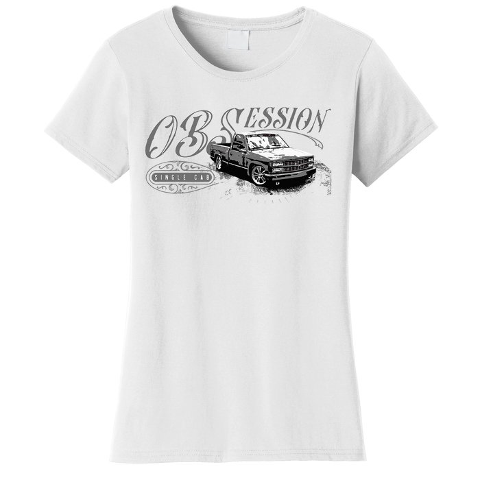 Obs Single Cab Truck Old Body Style Retro Vintage Ck Truck Women's T-Shirt