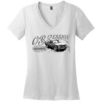 Obs Single Cab Truck Old Body Style Retro Vintage Ck Truck Women's V-Neck T-Shirt