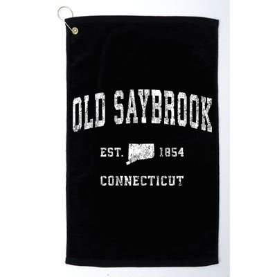 Old Saybrook Connecticut Ct Vintage Athletic Sports Golf Towel