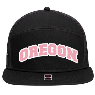 Oregon Sports Classic Varsity College Style 7 Panel Mesh Trucker Snapback Hat