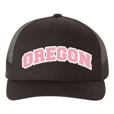 Oregon Sports Classic Varsity College Style Yupoong Adult 5-Panel Trucker Hat