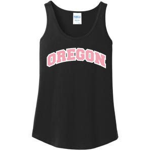 Oregon Sports Classic Varsity College Style Ladies Essential Tank