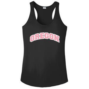 Oregon Sports Classic Varsity College Style Ladies PosiCharge Competitor Racerback Tank