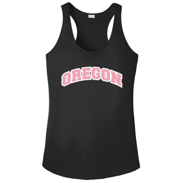 Oregon Sports Classic Varsity College Style Ladies PosiCharge Competitor Racerback Tank