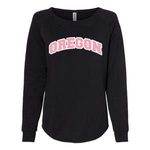 Oregon Sports Classic Varsity College Style Womens California Wash Sweatshirt