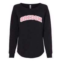 Oregon Sports Classic Varsity College Style Womens California Wash Sweatshirt