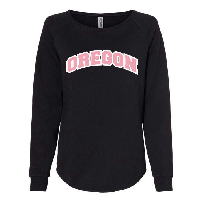 Oregon Sports Classic Varsity College Style Womens California Wash Sweatshirt