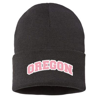 Oregon Sports Classic Varsity College Style Sustainable Knit Beanie