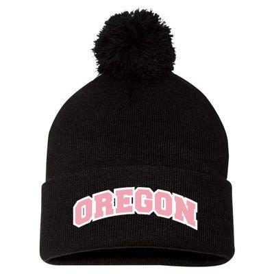 Oregon Sports Classic Varsity College Style Pom Pom 12in Knit Beanie