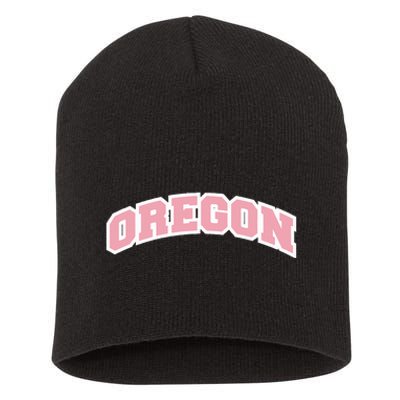 Oregon Sports Classic Varsity College Style Short Acrylic Beanie