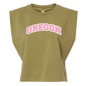 Oregon Sports Classic Varsity College Style Garment-Dyed Women's Muscle Tee