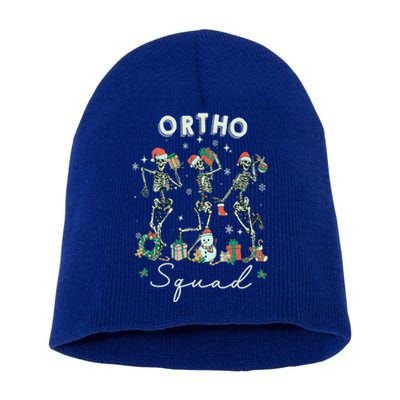 Ortho Squad Christmas Skeleton Orthopedics Nurse Rn Crew Gift Short Acrylic Beanie