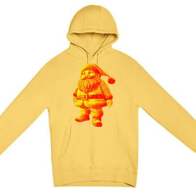 Orange Santa Claus A Funny Holiday Premium Pullover Hoodie