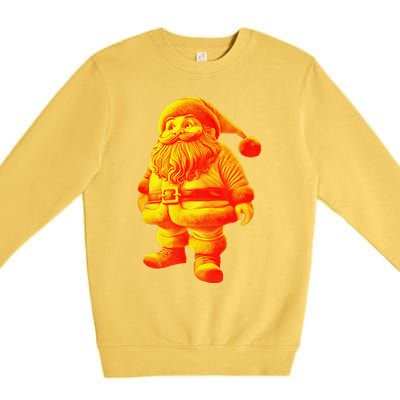 Orange Santa Claus A Funny Holiday Premium Crewneck Sweatshirt