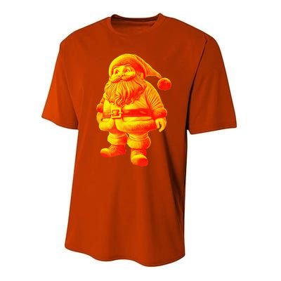 Orange Santa Claus A Funny Holiday Performance Sprint T-Shirt