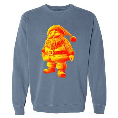 Orange Santa Claus A Funny Holiday Garment-Dyed Sweatshirt