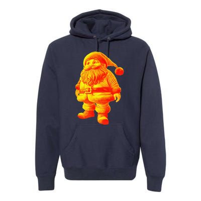 Orange Santa Claus A Funny Holiday Premium Hoodie