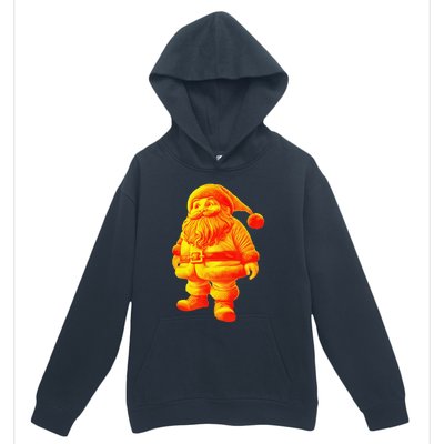 Orange Santa Claus A Funny Holiday Urban Pullover Hoodie