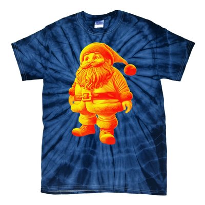 Orange Santa Claus A Funny Holiday Tie-Dye T-Shirt