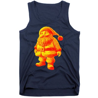 Orange Santa Claus A Funny Holiday Tank Top