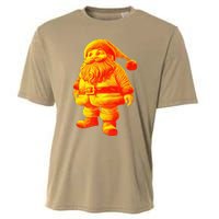 Orange Santa Claus A Funny Holiday Cooling Performance Crew T-Shirt